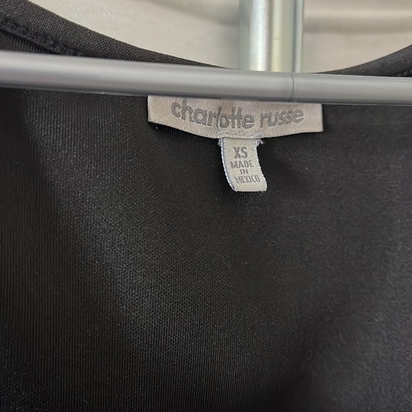 Black and Mesh Body-Con Dress - Picture 3 of 3